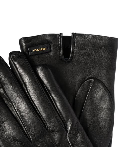 prada leather gloves